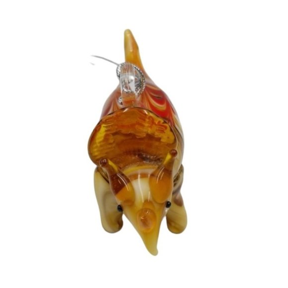 Triceratops Dinosaur Dynasty Gallery Glass lampwork Glassdelights Figurine - Picture 3 of 11